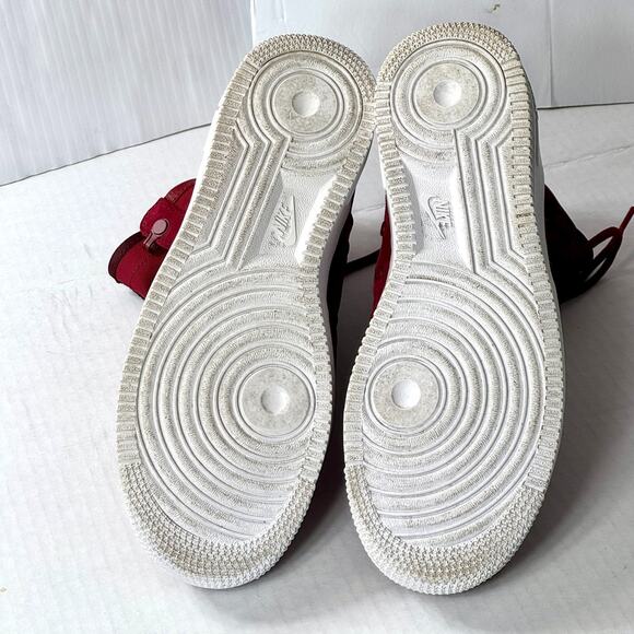 Nike SF Air Force 1 High 8.5 Special Field Red Crush 2018 Suede Nylon 857872-601 - Picture 5 of 15